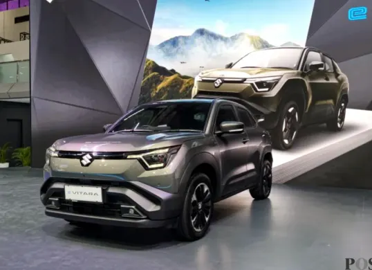 Potret mobil listrik Suzuki e Vitara. (Sumber: Poskota/ Dimas Prassetyo)