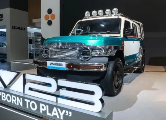 Mobil listrik iCAR V23 resmi meluncurkan merek di Indonesia lewat IIMS 2026, JIExpo, Kemayoran, Jakarta Pusat. (Sumber: Dok. iCAR)