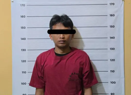Tampang pelaku begal sadis di wilayah Gunungsindur, Kabupaten Bogor, setelah diringkus polisi di kawasan Citeureup Kabupaten Bogor. (Sumber: Dok. Polsek Gunungsindur)