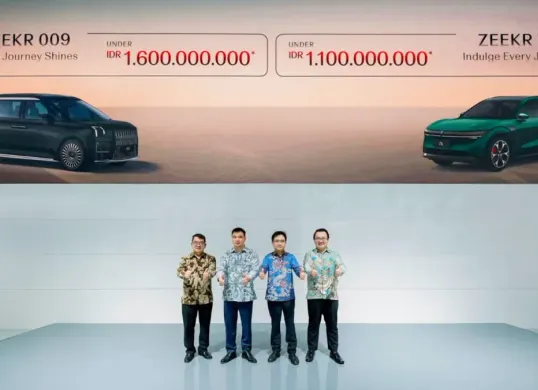 Peluncuran dua model mobil listrik dari Zeekr di IIMS 2026. (Sumber: Zeekr)