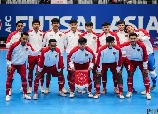 Timnas Indonesia keluar sebagai runner-up Piala Asia Futsal seusai dikalahkan Iran di Indonesia Arena, Gelora, Tanah Abang, Jakarta Pusat, Sabtu, 7 Februari 2026. (Sumber: Poskota/Bilal Nugraha Ginanjar)