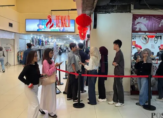 Suasana di Blok M Hub yang berada di kawasan Pasar Blok M, Kebayoran Baru, Jakarta Selatan, Kamis, 12 Februari 2026. (Sumber: Poskota/Pandi Ramedhan)