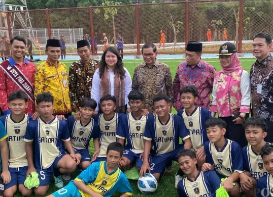 Gubernur Jakarta, Pramono Anung di Taman Meruya Sport Park, Jakarta Barat, Kamis, 12 Februari 2026. (Sumber: Poskota/M. Tegar Jihad)