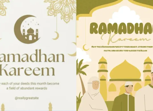 Contoh desain poster Ramadhan 2026 (Sumber: Canva)