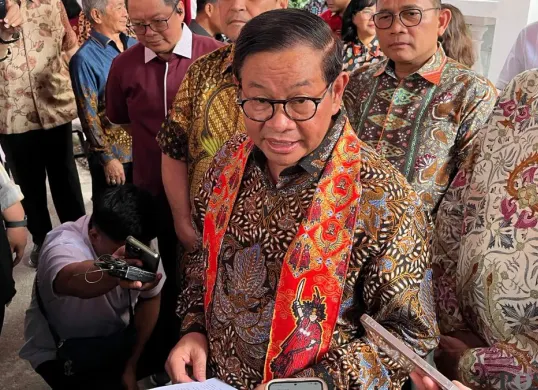 Gubernur Jakarta Pramono Anung di Senen, Jakarta Pusat, Sabtu, 14 Februari 2026. (Sumber: Poskota/M Tegar Jihad)