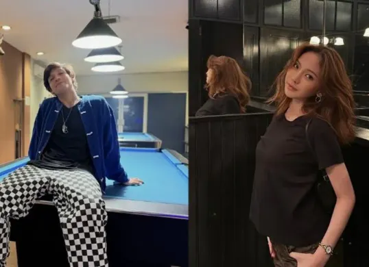 Foto dan unggahan yang dinilai mirip memicu rumor hubungan Julia Prastini dan Naufal Samudra. (Sumber: Instagram/@itsnaufalsamudra, @juliaprt7)