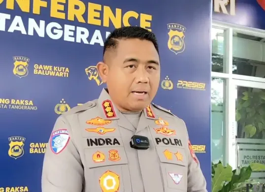 Kapolresta Tangerang Kombes Pol Andi Muhammad Indra Waspada Amirullah. (Sumber: Poskota/Veronica Prasetio)