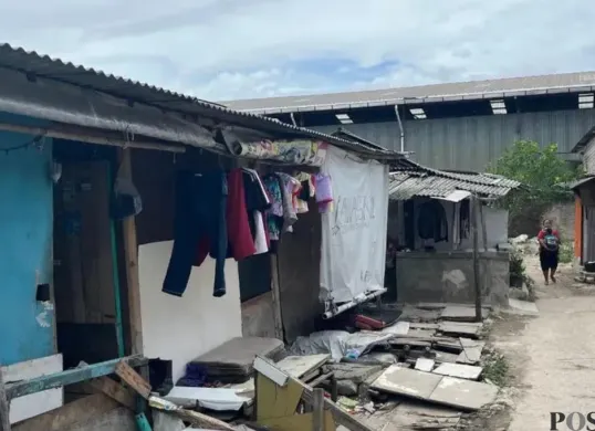 Permukiman Kampung Bilik di Kalideres, Jakarta Barat, yang lahannya akan digunakan untuk membangun makam baru hingga rencana membangun waduk. (Sumber: Poskota/Pandi Ramedhan)