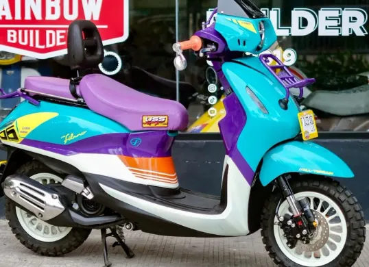 Modifikasi Yamaha Grand Filano Hybrid bertema Urban Rally. (Sumber: Yamaha)