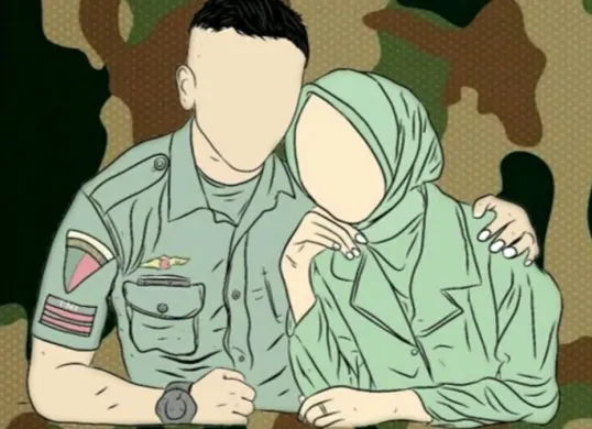 Ilustrasi - Sosok ibu Persit diduga selingkuh dengan 13 prajurit TNI AD jadi sorotan. (Sumber: Pinterest/Siti Khafidoh Hafidhoh)