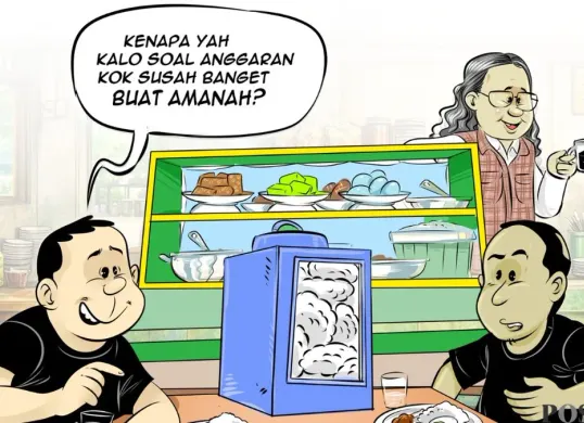 Obrolan warteg hari ini, Sabtu, 28 Februari 2026. (Sumber: Poskota/Arif Setiadi)