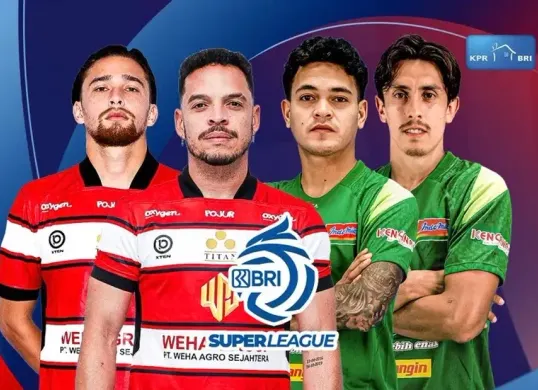 Jadwal live streaming Madura United vs Persebaya Surabaya di pekan ke-16 BRI Super League 2025/2026. (Sumber: Vidio.com)