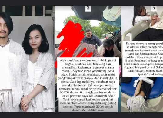Istri Fiersa Besari ditabrak mobil (Sumber: Instagram/@fiersabesari)