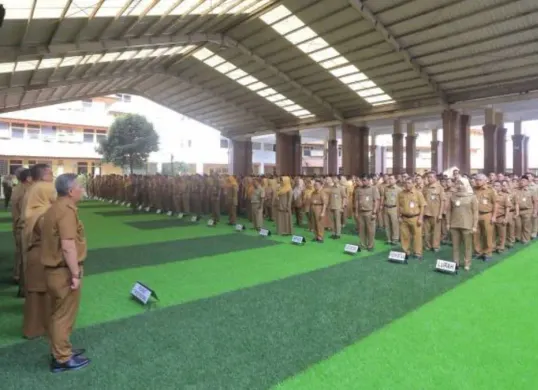ASN Pemkot Tangerang mengikuti apel perdana, Senin, 5 Januari 2026. (Sumber: Dok. Pemkot Tangerang)