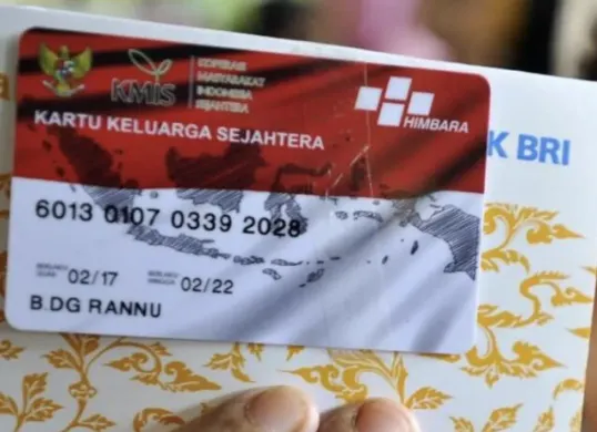 Kartu Keluarga Sejahtera (KKS) untuk memastikan pencairan bantuan sosial PKH dan BPNT. (Sumber: Pinterest)