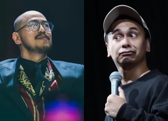 Kolase Pandji Pragiwaksono vs Raditya Dika. (Sumber: Instagram/@pandji.pragiwalsono, @raditya_dika)
