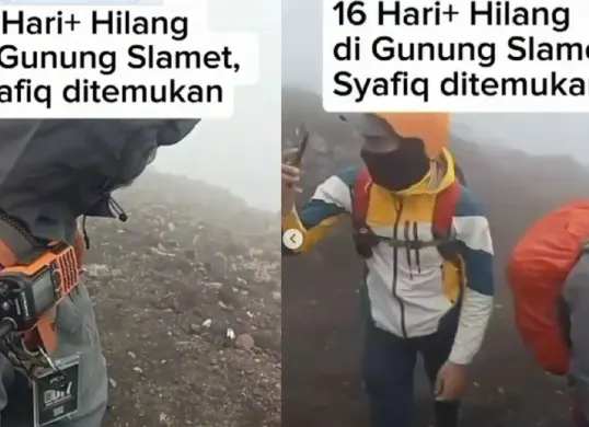 Syafiq Ali ditemukan meninggal dunia di Gunung Slamet (Sumber: TikTok/@mountnesia)