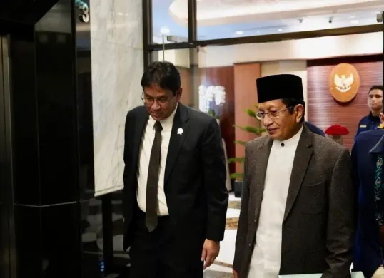 Menag Nasaruddin Umar Bertemu Menkeu Purbaya (Sumber: Kemenag)