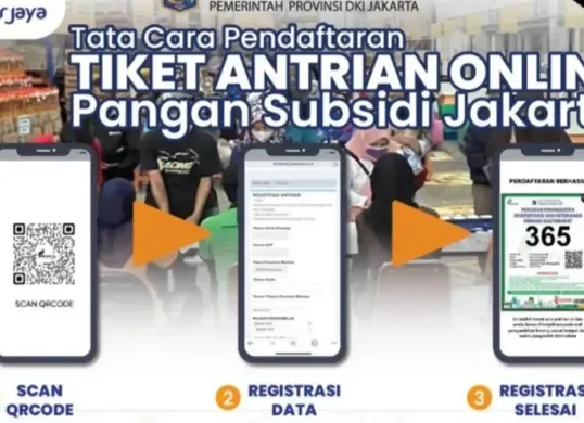 Link antrian KJP Pasar Jaya 2026. (Sumber: Website/Perumda Pasar Jaya)