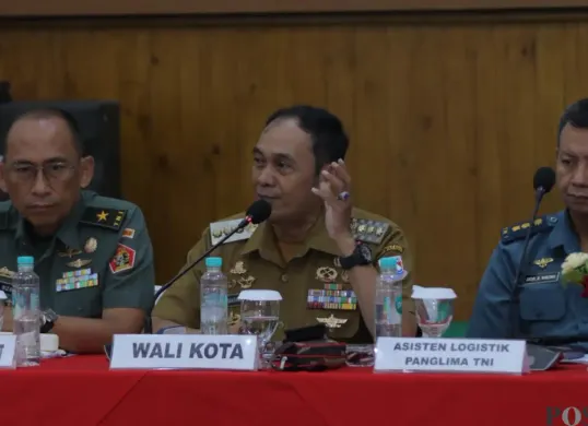 Pemerintah Kota Cimahi bersama Pemerintah Provinsi Jawa Barat dan instansi terkait menggelar rapat koordinasi lanjutan persiapan pembangunan Underpass Jalan Gatot Subroto. (Sumber: Poskota/Gatot Poedji Utomo)