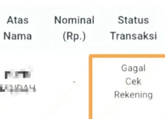 Penyebab gagal cek rekening bansos PKH dan BPNT. (Sumber: Facebook/Akram PKH dan BPNT)