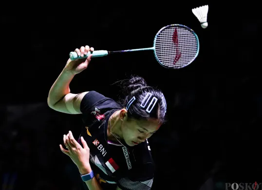 Pebulu tangkis tunggal putri Indonesia Putri Kusuma Wardani akan bermain pertama pada matchday ketiga yang berlangsung sore hari ini, Selasa, 28 April 2026. (Sumber: Poskota/Bilal Nugraha Ginanjar)