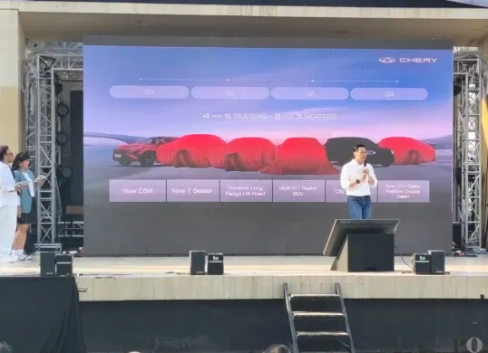 Chery berencana meluncurkan sedikitnya tujuh model baru di Indonesia pada 2026. (Sumber: Poskota/Erwan Hartawan)