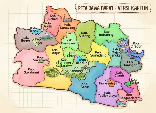 Wacana perubahan nama Provinsi Jawa Barat kembali menjadi perhatian publik setelah muncul usulan untuk mengganti nama provinsi tersebut menjadi Tatar Sunda atau Pasundan. (Sumber: X/@direktoridosen)