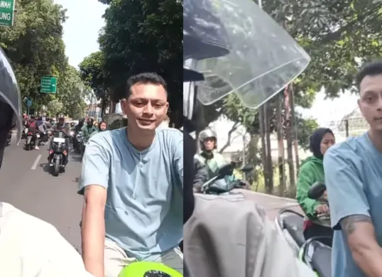 Polisi tangkap pengendara motor ninja yang pukul pemotor di Jagakarsa. (Sumber: Instagram/@ahmadabdulazis21)