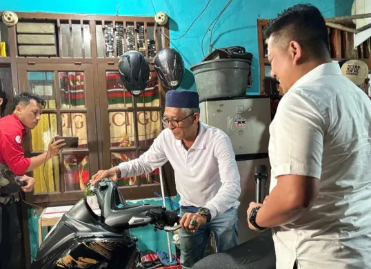 Motor milik Haerudin yang sempat hilang di kawasan Warakas, Tanjung Priok, Jakarta Utara, dikembalikan, Senin, 6 Juli 2026. (Sumber: Dok. Polda Metro Jaya)