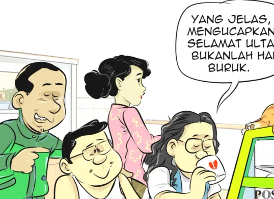 Ilustrasi obrolan warteg edisi Selasa, 7 Juli 2026. (Sumber: Poskota)
