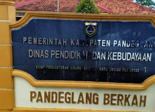 Gedung Disdikpora Pandeglang. (Sumber: Istimewa)
