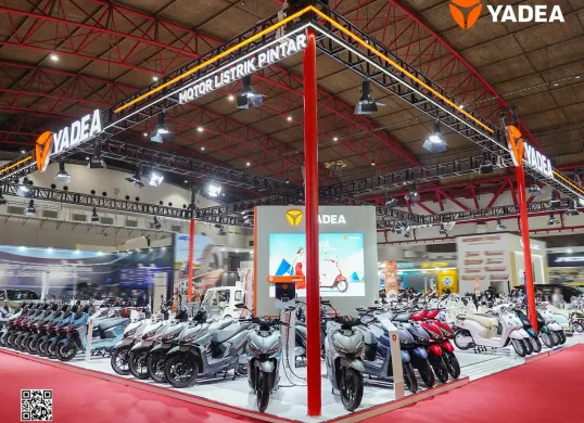 Yadea menghadirkan berbagai promo di penghujung PRJ 2026 (Sumber: Yadea Indonesia)