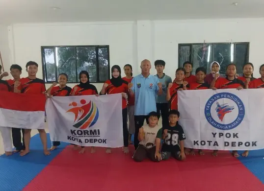 Para atlet YPOK Kota Depok yang disiapkan mengikuti Nara Cup XII. (Sumber: Dok. Istimewa)