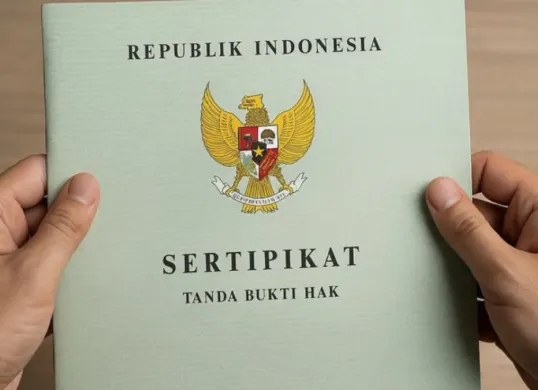 Ilustrasi sertifikat tanah. (Sumber: Sinarmasland)
