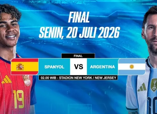 Link live streaming Spanyol vs Argentina di final Piala Dunia 2026. (Sumber: Instagram/@folaplay_apps)