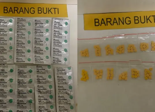 Barang bukti yang berhasil diamankan oleh pihak kepolisian. (Sumber: Istimewa)