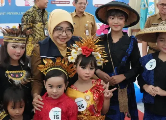 Ratusan anak-anak di Kabupaten Pandeglang mengikuti perlombaan dalam perayaan HAN 2026, Senin, 20 Juli 2026. (Sumber: Dok. Istimewa)