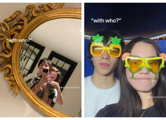 Anaia Victoria dan Noah Sinclair, putra penyanyi sekaligus aktris Bunga Citra Lestari (BCL) diduga pacaran. (Sumber: TikTok/@anaiavictoriaaa)