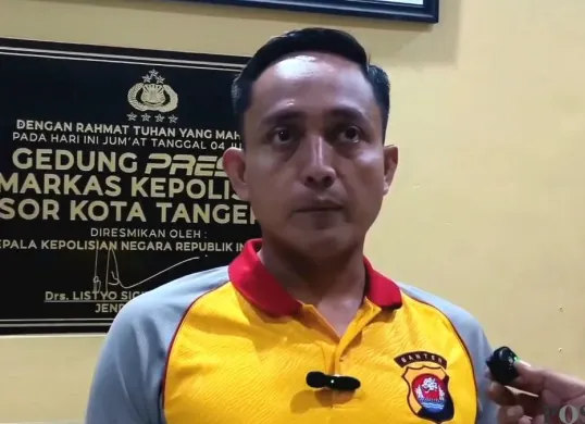 Kasie Humas Polresta Tangerang, Ipda Tri Leksono. (Sumber: Poskota/Veronica Prasetio)
