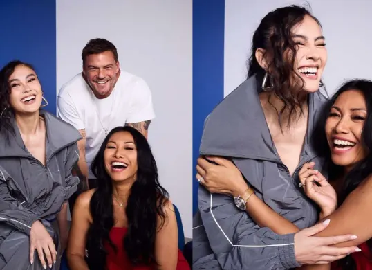 Potret Agnez Mo, Anggun dan Alan Ritchson. (Sumber: Instagram/@primevideo)