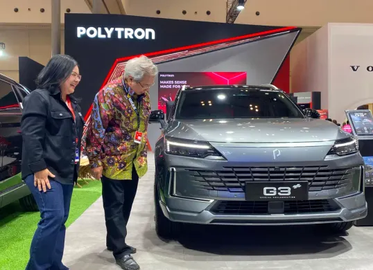 Polytron G3+ Special Collaboration resmi dihadirkan pada GIIAS 2026. (Sumber: Poskota/Herdyan Anugrah Triguna)