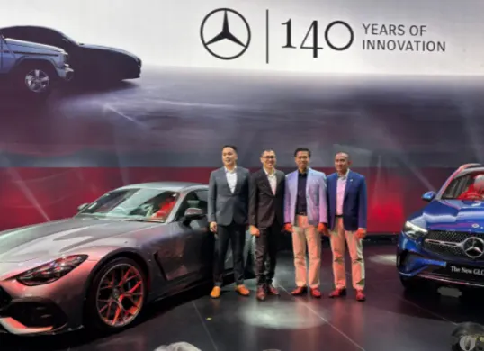 Mercedes-Benz membawa dua model baru ke GIIAS 2026, yakni AMG GT 63 PRO dan GLC 200 4MATIC (Sumber: Poskota/Aldi Harlanda Irawan)