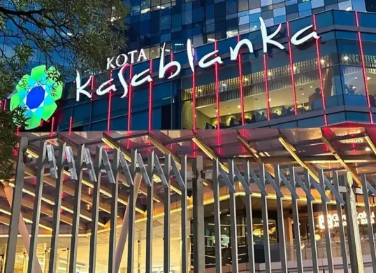 Potret mal Kokas di Jakarta Selatan yang dipasangi pagar besi tinggi. (Sumber: Threads/@nvtnde)
