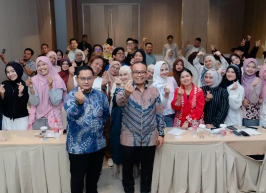 Aktivitas Training of Trainer (ToT) Kreator Konten (Content Creator) Baznas dan BI di Hotel Santika, Palembang, Sumsel. (Sumber: Istimewa)