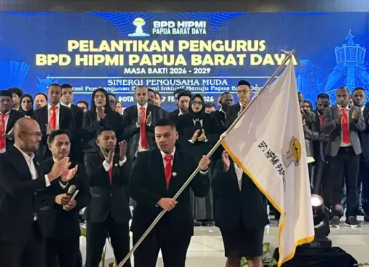 Kegiatan pelantikan pengurus BPD HIPMI Papua Barat Daya. (Sumber: Istimewa)