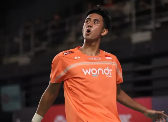 Alwi Farhan mewakili Indonesia di Australian Badminton Open 2026 di Quaycentre, Olympic Boulevard, Sydney, Australia. (Sumber: Dok. PBSI)