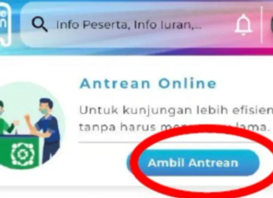 Ilustrasi antrean mobile JKN BPJS Kesehatan. (Sumber: Istimewa)