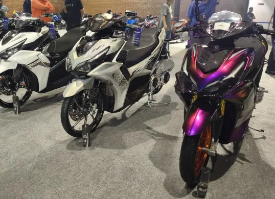 Yamaha merayakan 10 tahun Aerox di Indonesia melalui We Are AEROX Society (Sumber: Poskota/ Erwan Hartawan)