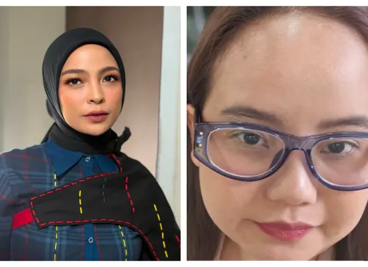 Kolase sosok Poppy Nupitasari dan vokalis grup musik Kotak, Tantri Syalindri. (Sumber: X/@MiskinTV_)